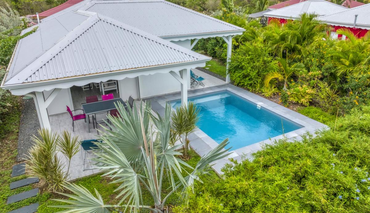 3_Location villa avec piscine Saint François guadeloupe - vue du ciel